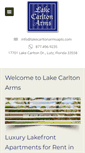 Mobile Screenshot of lakecarltonarms.com